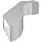 Ekena Millwork 5-in. W x 18-in. D x 24-in. H Del Monte Architectural Grade PVC Knee Brace BRCP05X18X24DEL - alternate 5